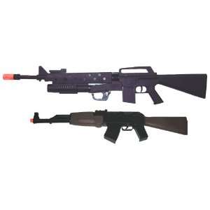  Lot 2 B/o Toy M16 Rifle and Ak47 Machine Guns Ak47 M16 