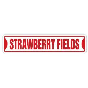  STRAWBERRY FIELDS Street Sign new sign gift Patio, Lawn 