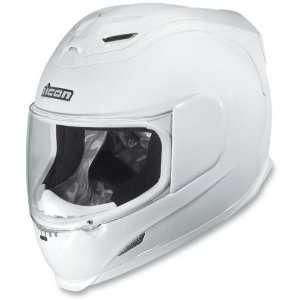  Icon Airframe Full Face Motorcycle Helmet Solid White 