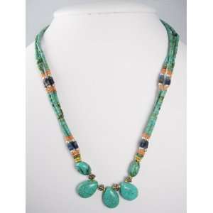  Afghani Turquoise Necklace 