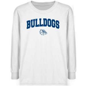 NCAA Gonzaga Bulldogs Youth White Logo Arch T shirt    :  