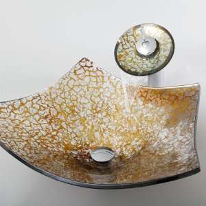  Geyser Mideast Asian Bathroom Glass Vessel Sink and Chrome 
