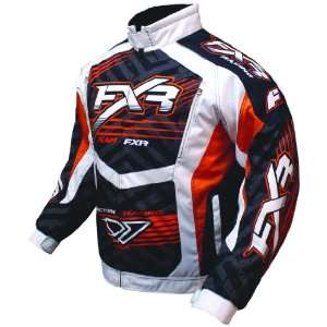 Mens FXR Cold Cross Race Jacket, HAZ/YEL/WHT:  Sports 