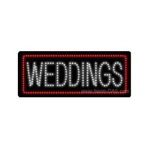  Weddings LED Sign 11 x 27: Home Improvement