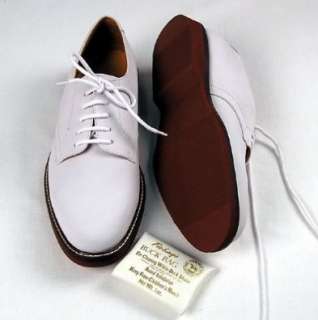  Mens Classic White Buck Tie Shoe: Shoes