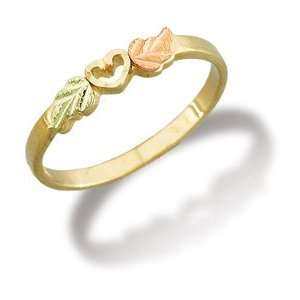    Landstrom Black Hills Gold Ladies Heart Ring   02300: Jewelry