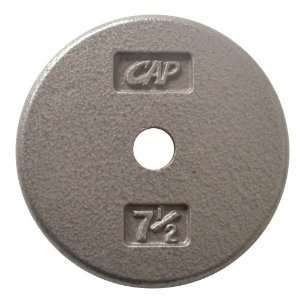  Cap Barbell Free Weights Standard 7.5 Pounds Plate (Gray 
