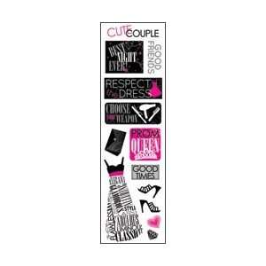  Karen Foster Prom Clear Stickers 2.5X10 Sheet Prom Chic 