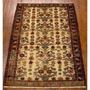    3x5 Hand Knotted Roudbar Persian Rug   50x36: Home & Kitchen
