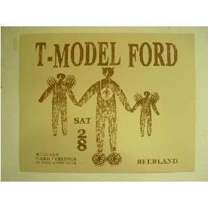  T Model Ford Silk Screen Poster T Model TModel: Everything 