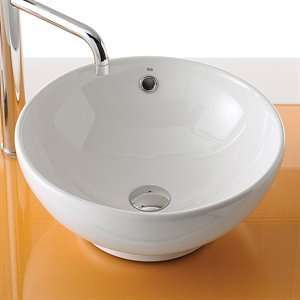  Bissonnet 10041 Bowl Vessel Sink, White