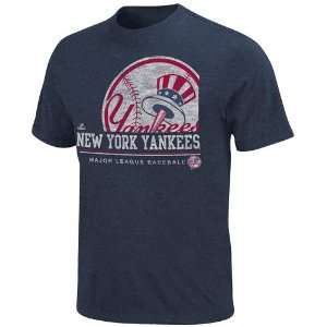  Majestic New York Yankees Submariner Heathered T Shirt 