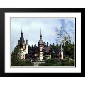  Peles Castle Large 20x23 Framed and Double Matted 