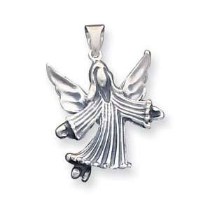  Sterling Silver Antique Mother & Daughter Charm: Jewelry