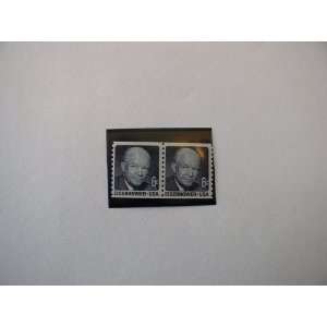 Pair of 1970 6 Cents US Postage Stamps, S# 1401, Dwight D 
