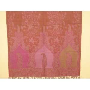  Shawls, Wraps & Stoles  Earthen Paisley   Dusty Rose 