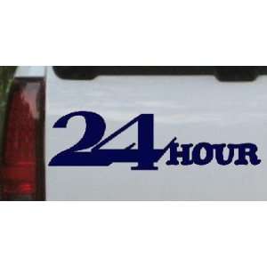 Navy 40in X 11.0in    24 Hour Thick Store Window Sign Business Car 