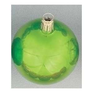  Pack Of 12 Kiwi Green Pearl Glass Ball Christmas Ornaments 