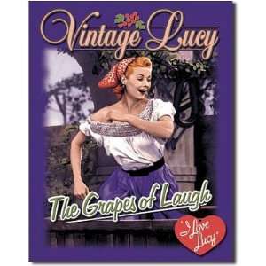  TV Movie I Love Lucy Metal Tin Sign Grapes of Laugh: Home 