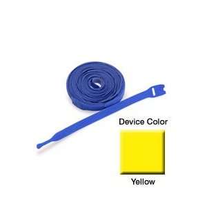  Leviton 43112 12Y 12 Recloseable Velcro Tie Wrap   Yellow 
