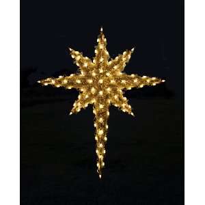 Lighted Holiday Display 1571 WW 3 D Moravian Star   Warm White (Front 