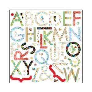  Its My Party Supersized Stickers 12X12 Sheet Alphabet 