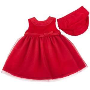   Dress Me Up 2 piece Sleeveless Velveteen/Tulle Red Dress Set (18