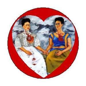 * THE TWO FRIDAS * Frida Kahlo Art Painting ~ 1.25 MAGNET 