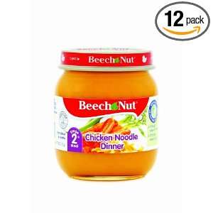 Beech Nut Chicken Noodle Dinner Stage 2, 4 Ounce Jars (Pack of 12)