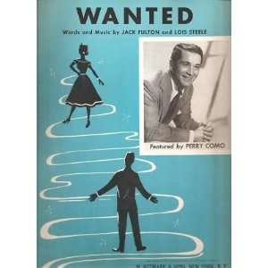  Sheet Music Wanted Perry Como 72: Everything Else