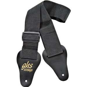  GHS Web Guitar Strap (Black) Musical Instruments