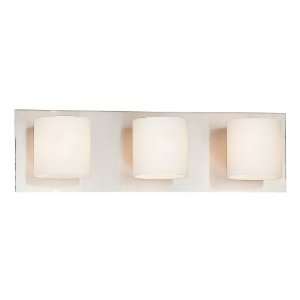  Eurofase 20379 018 Geos 3 Light Bathbar, Satin Nickel 