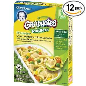 Gerber Graduates Lil Entrees, Creamy Vegetables, Chicken & Noodles, 5 