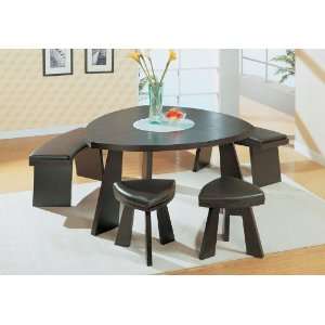  Contemporary Furniture Wenge Wood Triangular Dining Table 