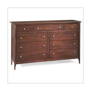  Wheat AP Industries Oceanic 9 Drawer Triple Dresser 