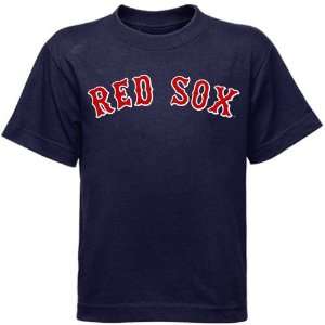   Red Sox Preschool Navy Blue Team Wordmark T shirt