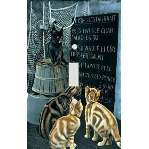  Cats Catch of the Day Decorative Switchplate Cover
