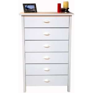  Affordable White 6 Drawer Dresser Venture Horizon 3077 