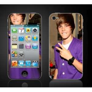  iPod Touch 4G Justin Bieber #2 My World 2.0 Vinyl Skin kit 