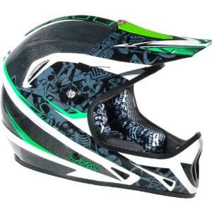Kali Spinal Adult Avatar 2 Carbon BikeMX BMX Helmet w/ Free B&F Heart 