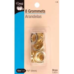  Grommets 3/8 8/Pkg Brass   650789 Patio, Lawn & Garden