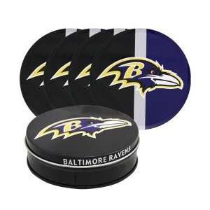  Baltimore Ravens Tin Coaster Set