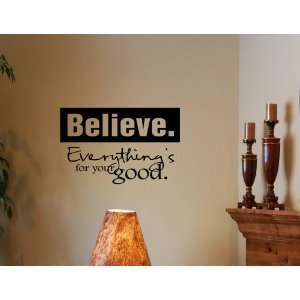  EVERYTHINGS FOR YOUR GOOD Vinyl wall lettering stickers quotes 