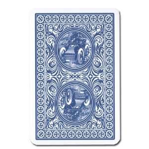   Golden Trophy 100% Plastic Poker Cards   Blue