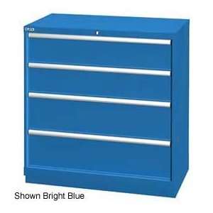   Cabinet, 4 Drawer, 24 Compart   Bright Blue, No Lock