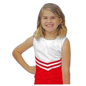  Youth Cheerleaders Uniform Shells SCARLET/WHITE 20