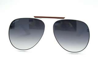 Gucci Sunglasses New Authentic Mod GG 1627 VK6/JJ White Gray Aviator 