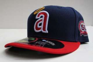 Anaheim Angels Old Logo 50th Anniversary All Sz Cap Hat  
