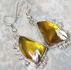 Natural Baltic Amber Earrings Sterling Silver .925  