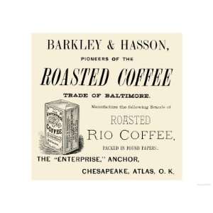  Barkley and Hasson Roasted Coffee Premium Poster Print 